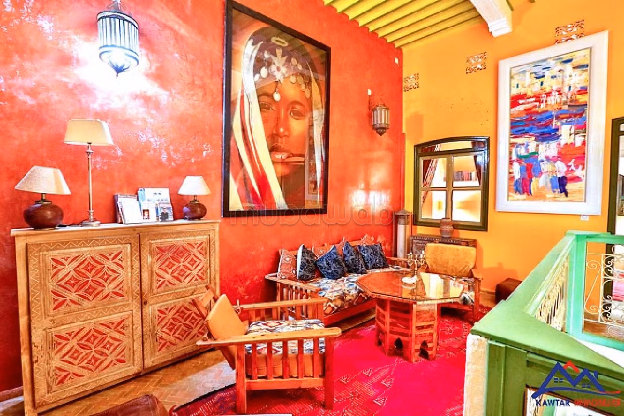 Élégant Riad Authentique de 6 Chambres avec Terrasse et Vue Panoramique