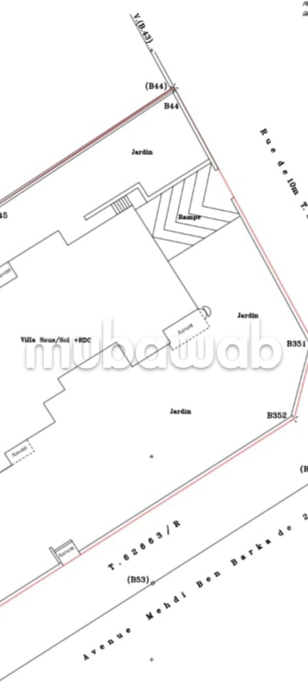 Terrain commercial 1500m plein avenue
