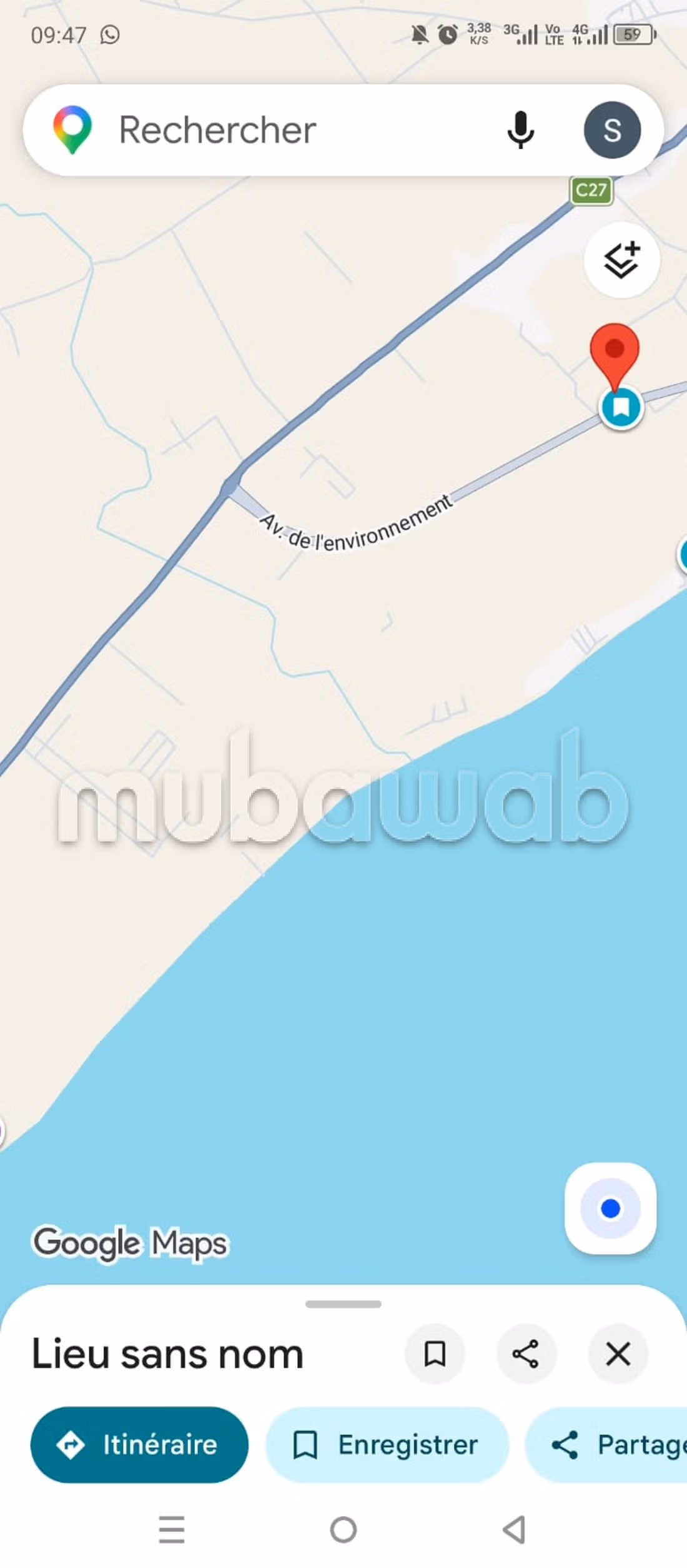 600 m2, en 2ème position de Rte ceinture Kelibia