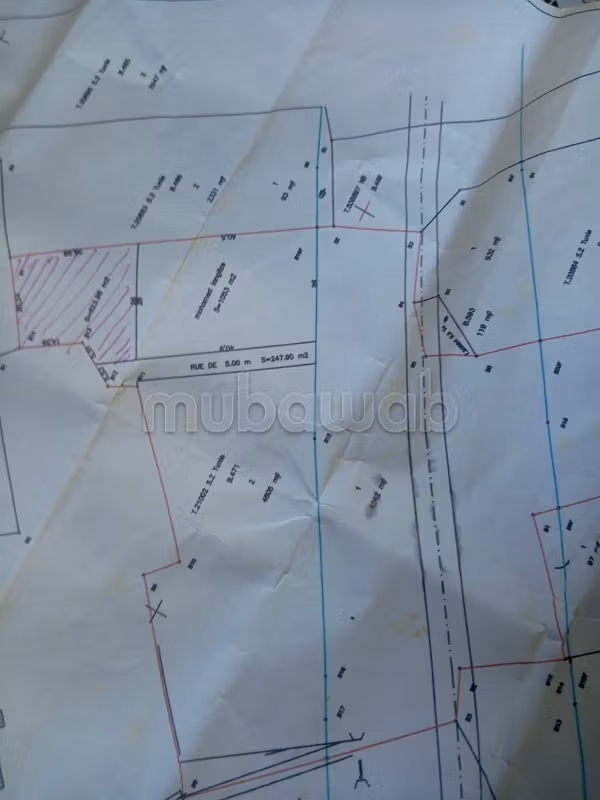 600 m2, en 2ème position de Rte ceinture Kelibia