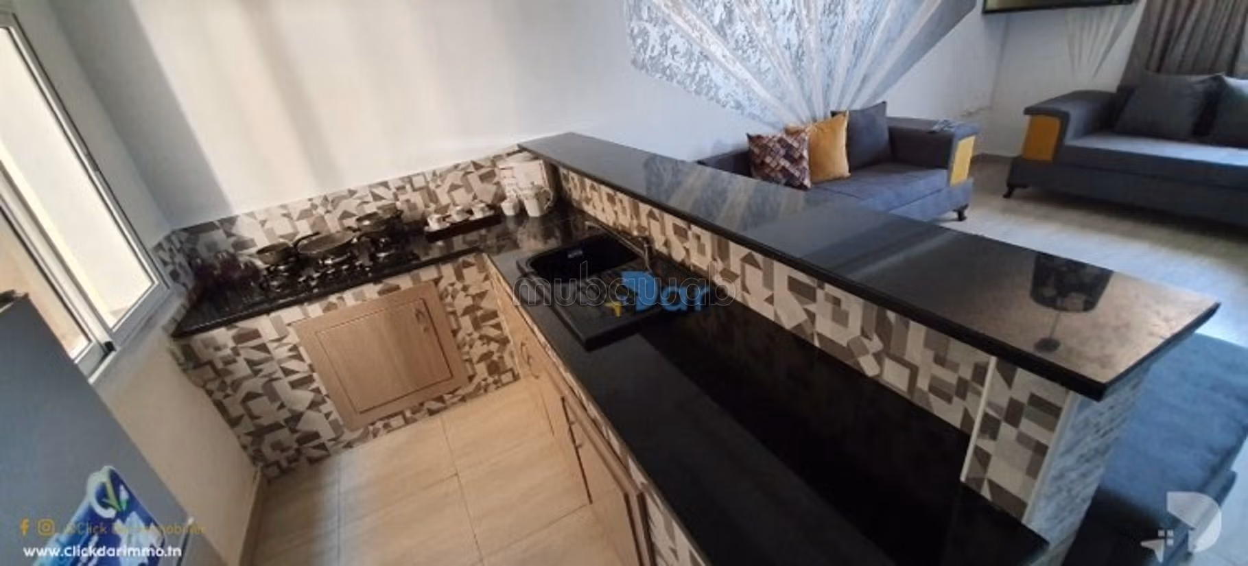 Appartement S3 vue mer à louer à Hammamet