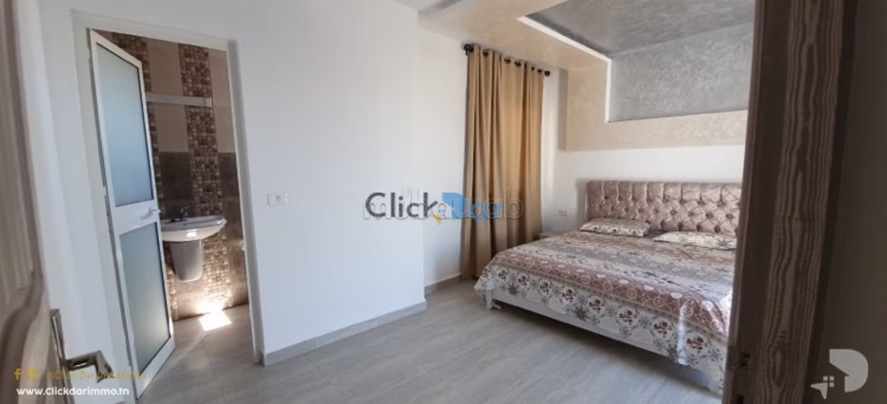 Appartement S3 vue mer à louer à Hammamet