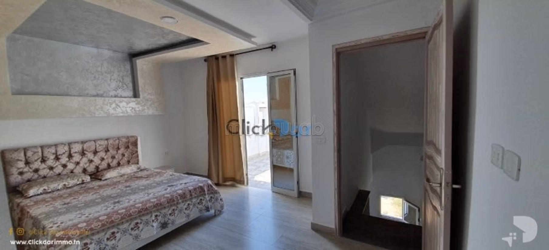 Appartement S3 vue mer à louer à Hammamet