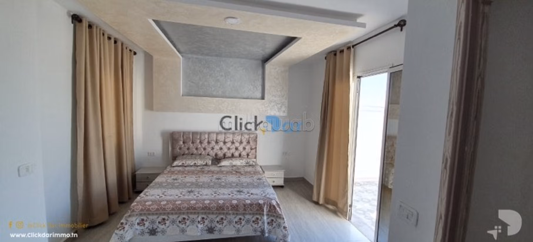 Appartement S3 vue mer à louer à Hammamet