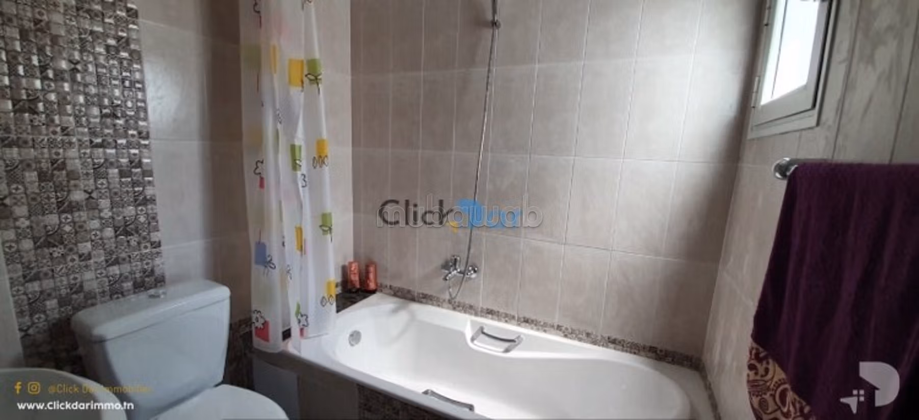 Appartement S3 vue mer à louer à Hammamet