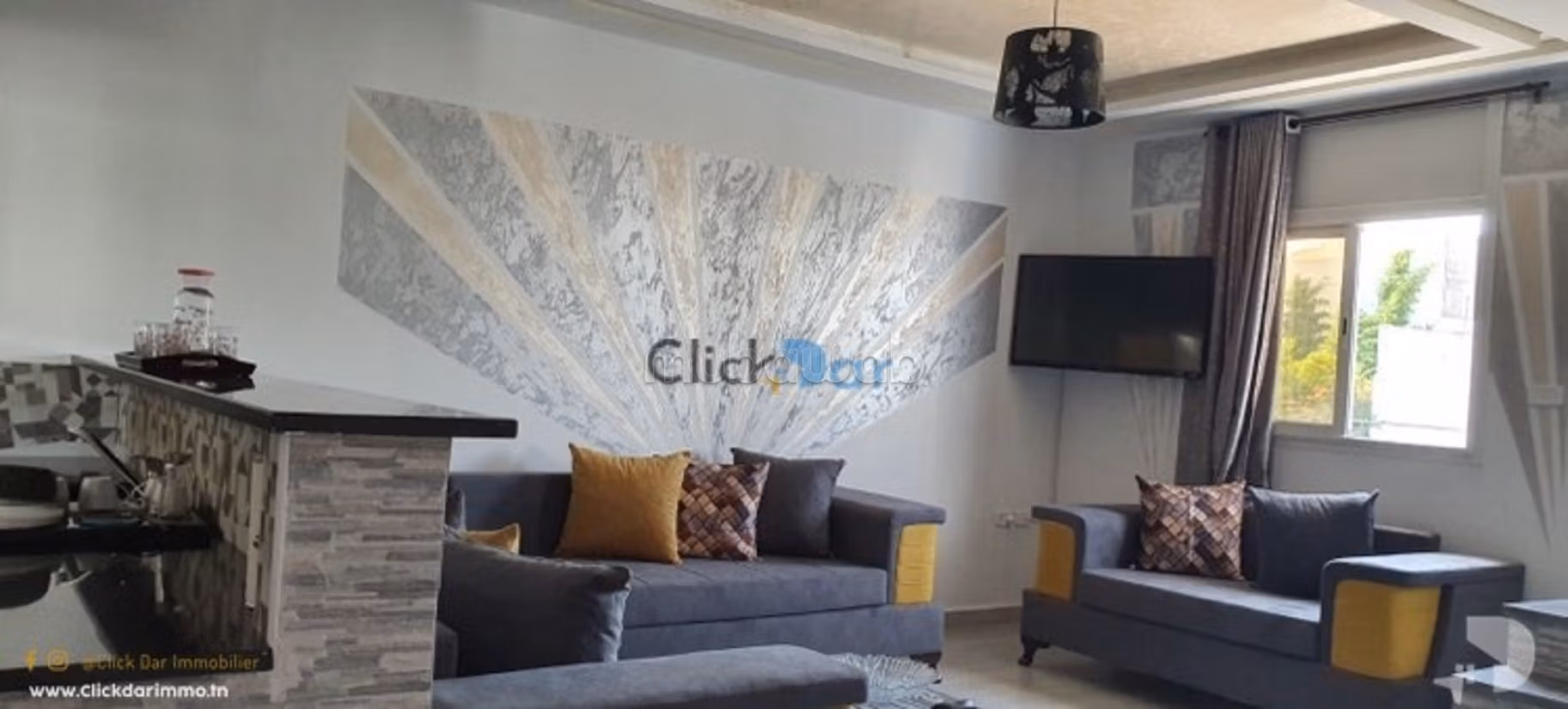 Appartement S3 vue mer à louer à Hammamet