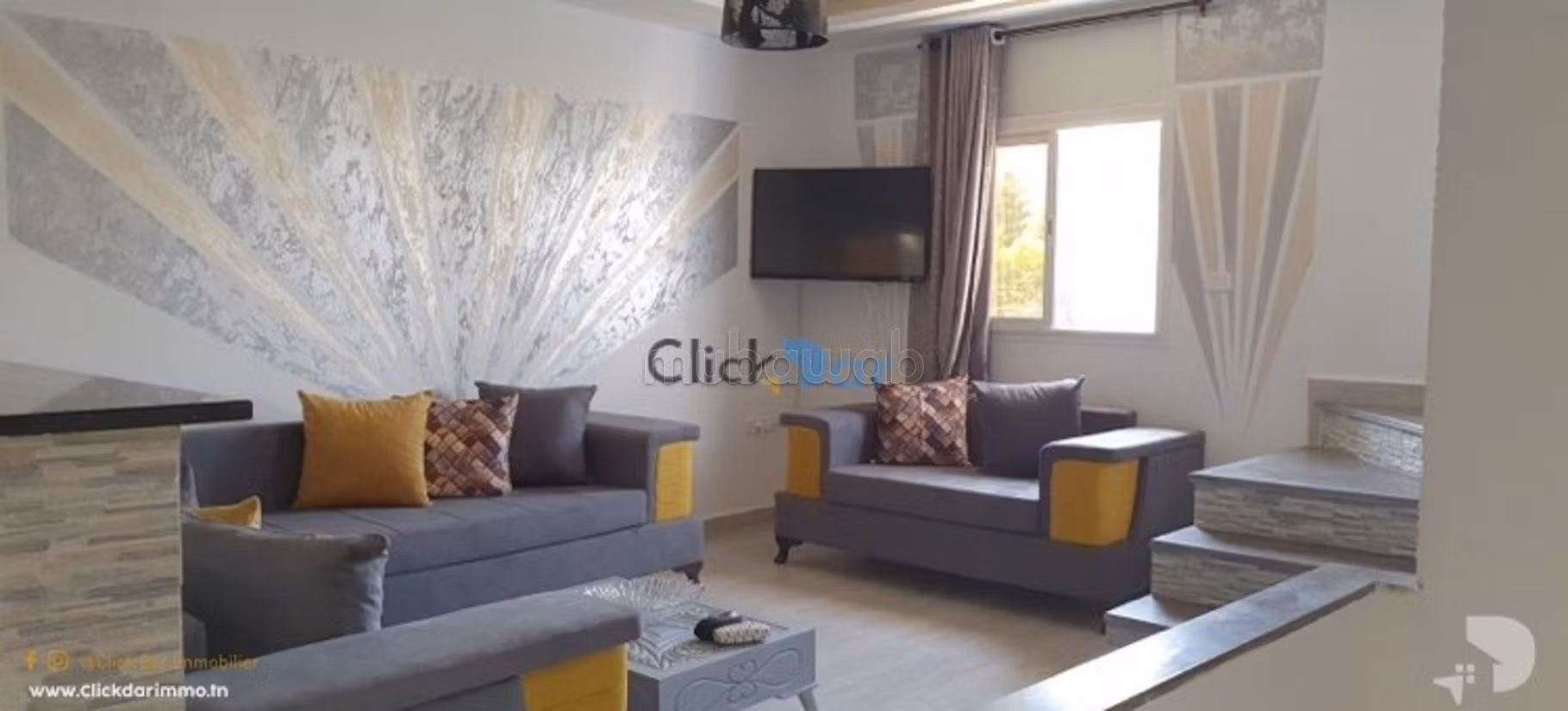 Appartement S3 vue mer à louer à Hammamet
