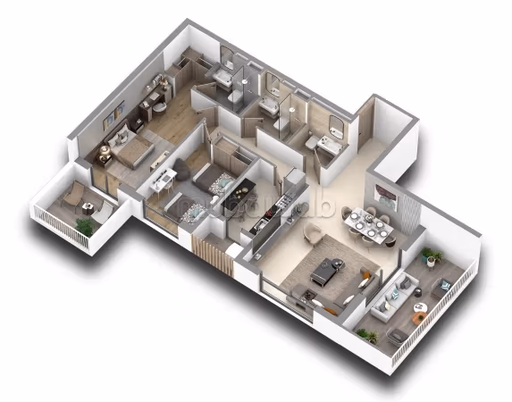 Hermoso apartamento en venta con una terraza de 22 m²