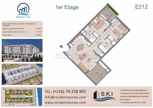 S2 de 105.55 m² – L’exception en bord de mer