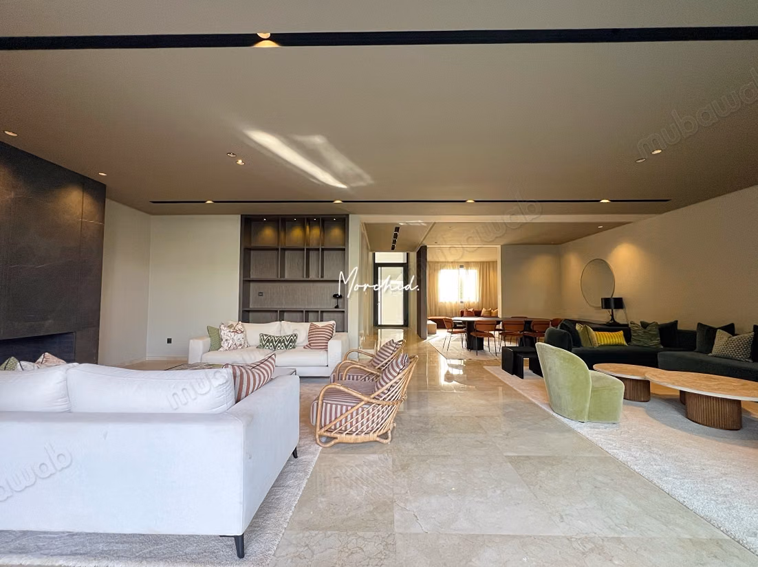 Villa neuve et rare à la location meublée, idéal pour un cadre de vie confortable et moderne à 6min du Morocco Mall