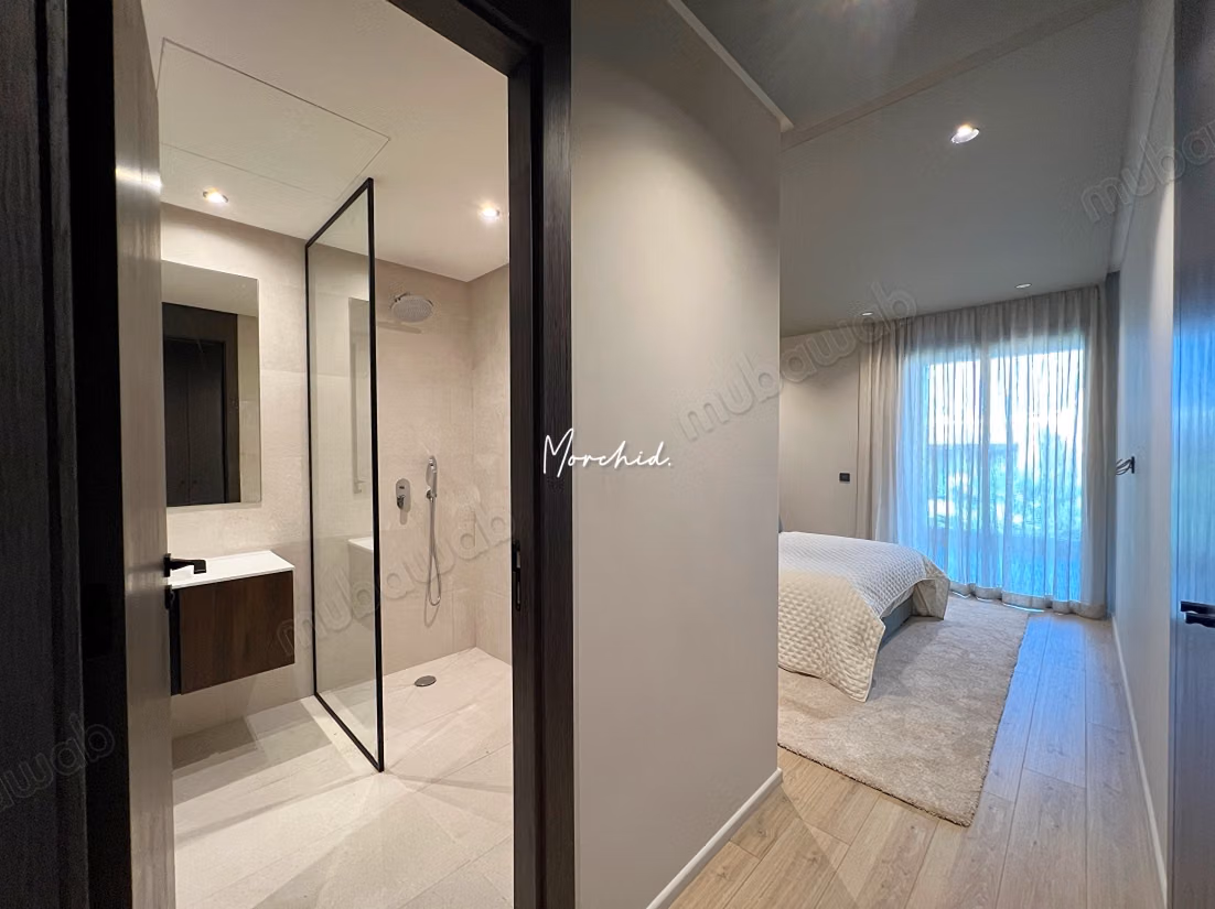 Villa neuve et rare à la location meublée, idéal pour un cadre de vie confortable et moderne à 6min du Morocco Mall