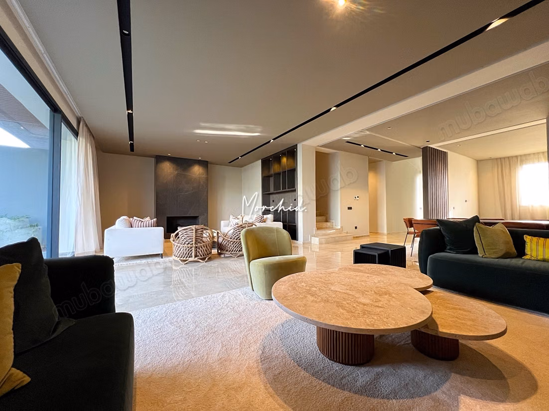 Villa neuve et rare à la location meublée, idéal pour un cadre de vie confortable et moderne à 6min du Morocco Mall