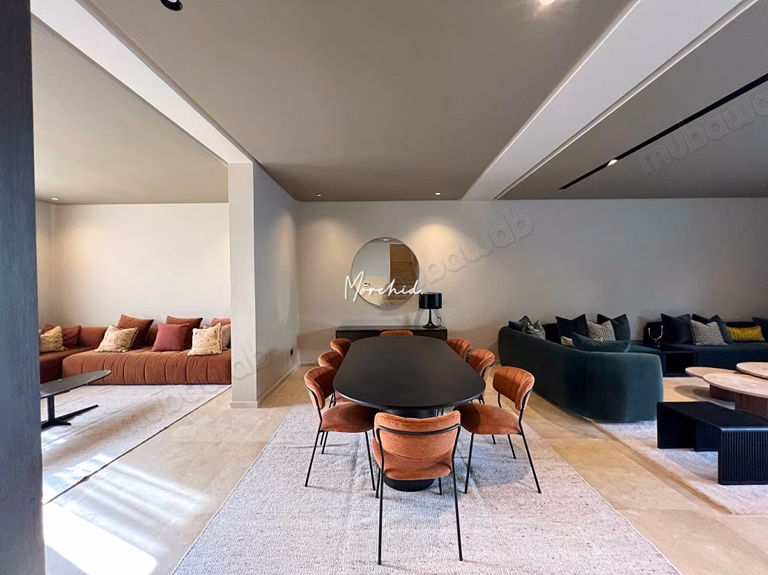 Villa neuve et rare à la location meublée, idéal pour un cadre de vie confortable et moderne à 6min du Morocco Mall