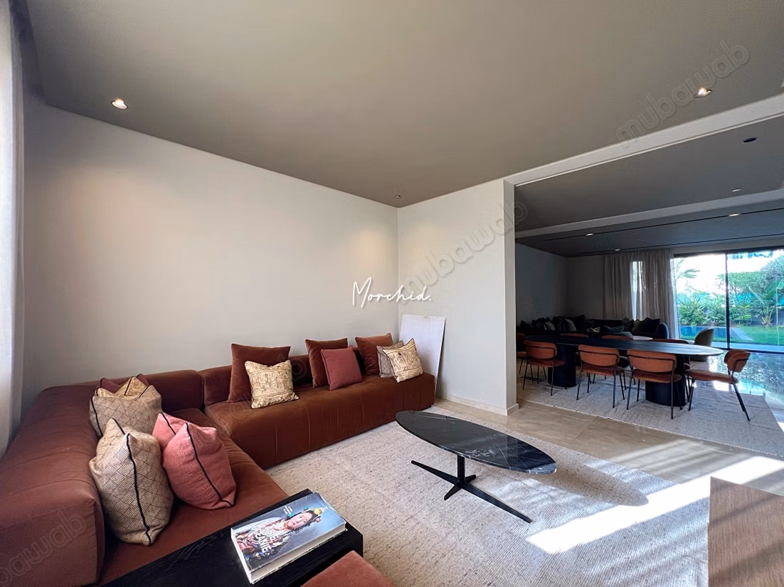 Villa neuve et rare à la location meublée, idéal pour un cadre de vie confortable et moderne à 6min du Morocco Mall