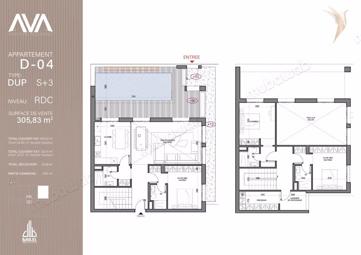 Duplex d’eccezione AVA Jardini di Cartagine. D04