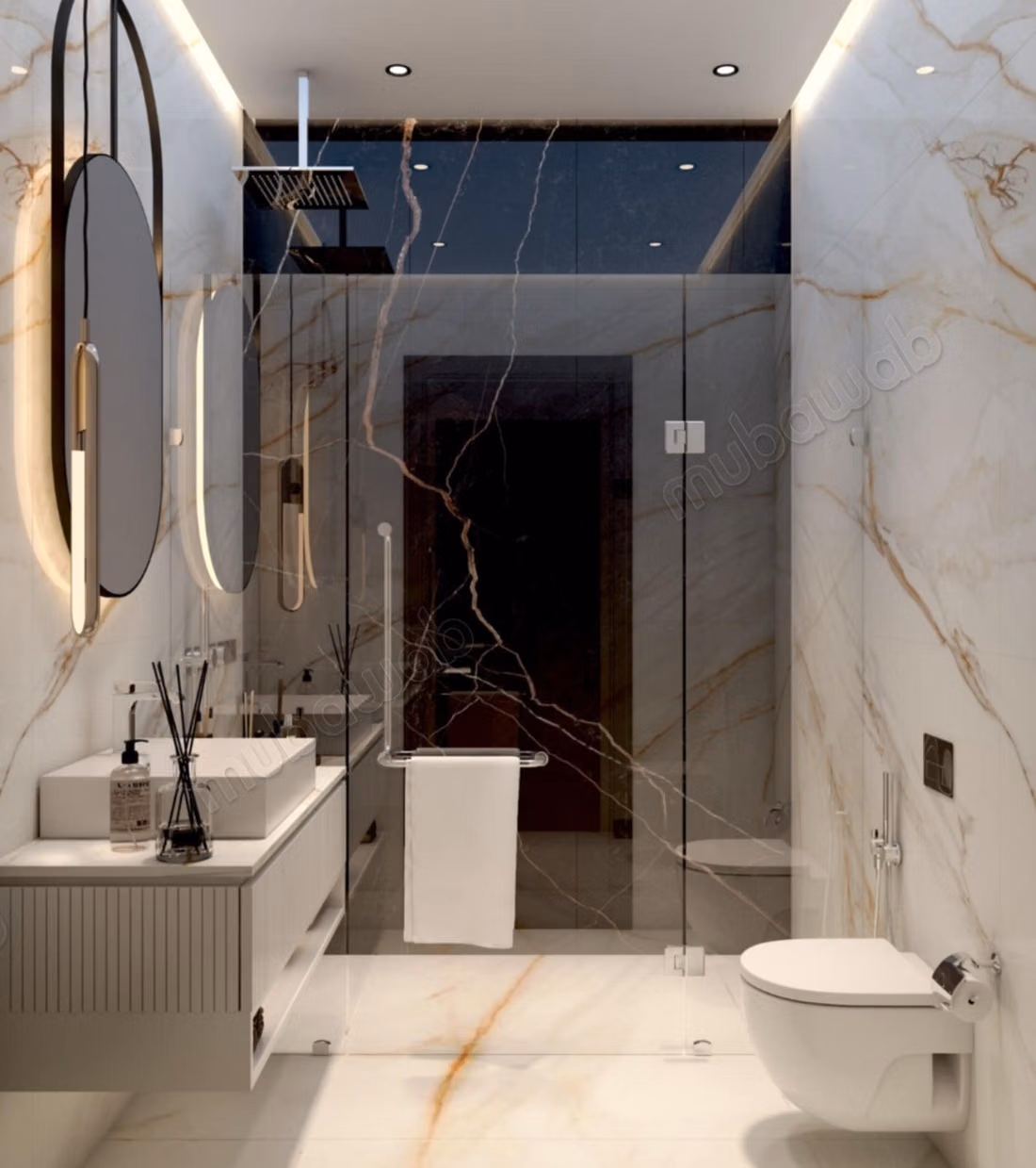 Duplex de luxe aux Jardins de Carthage avec piscine. Superficie 243 m²