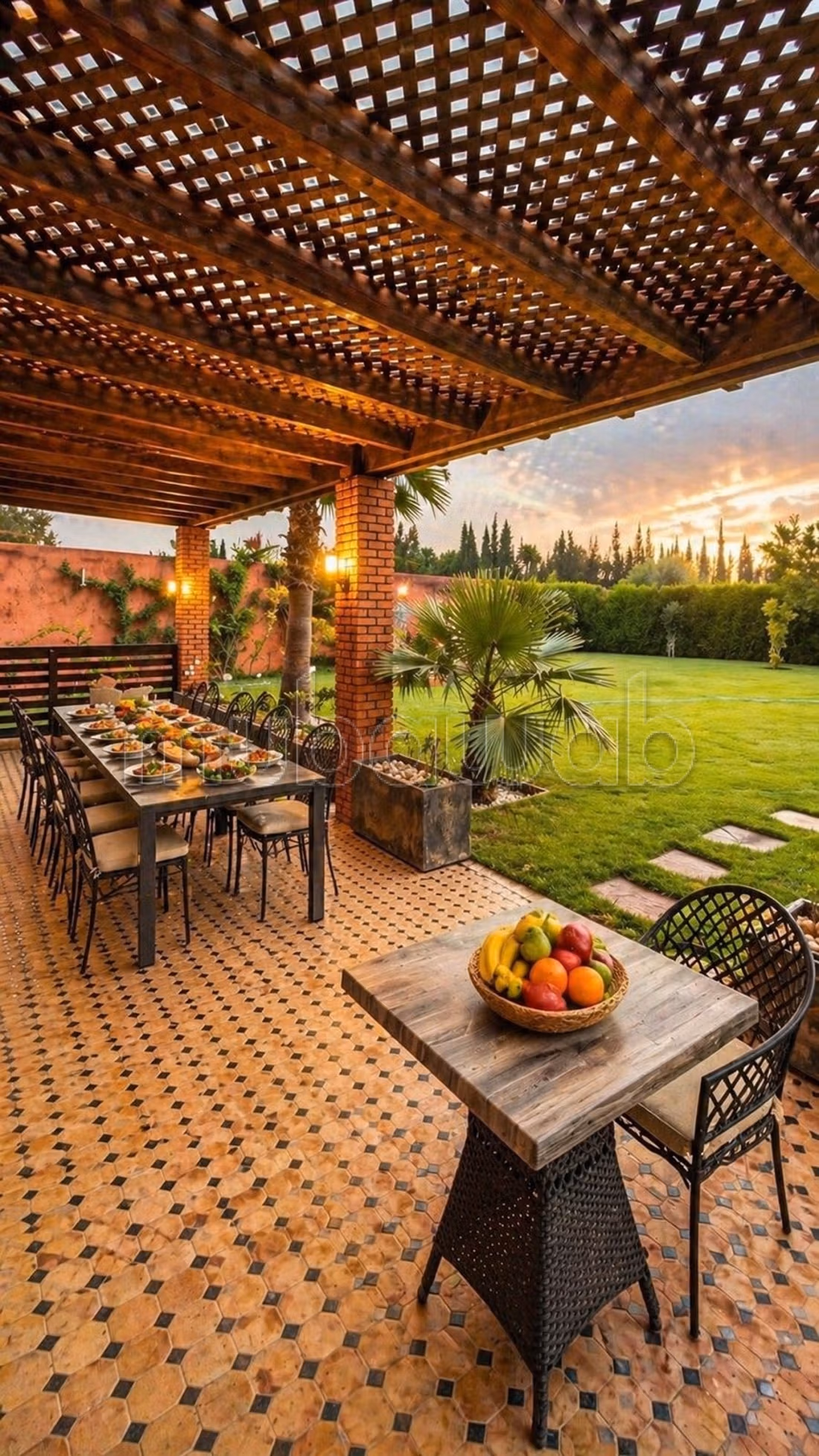 Villa pour location journalier 
route fes Marrakech
