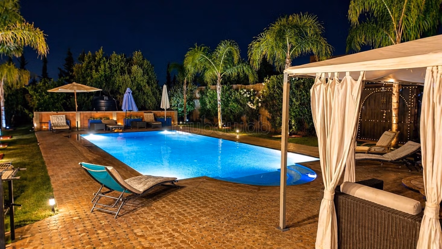 Villa pour location journalier 
route fes Marrakech