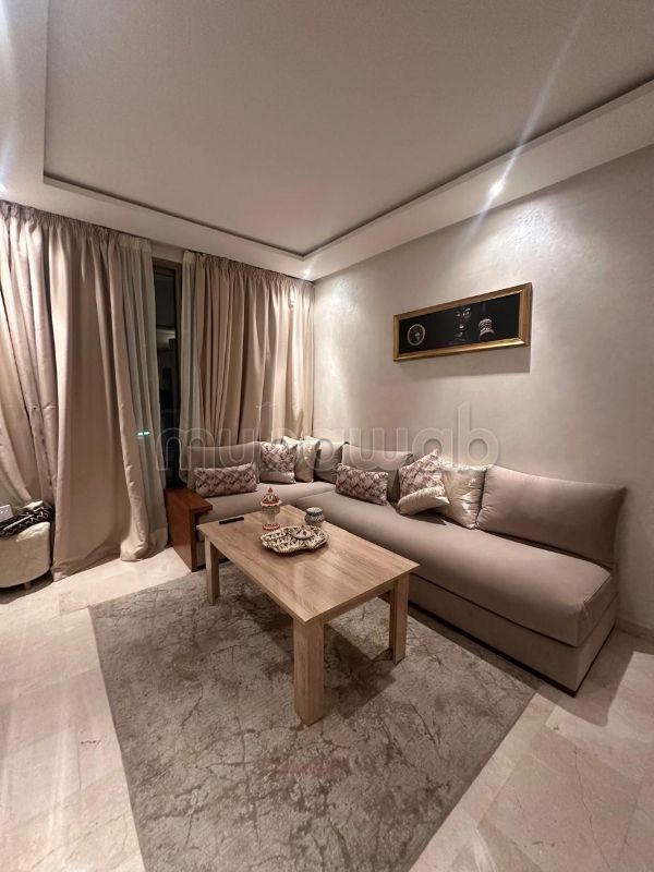 Location saisonnière à Guéliz. 1 chambre. Double vitrage et chauffage central