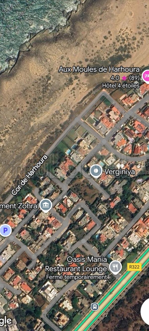 Terrain 525m Harhoura Fondation Hassan 2