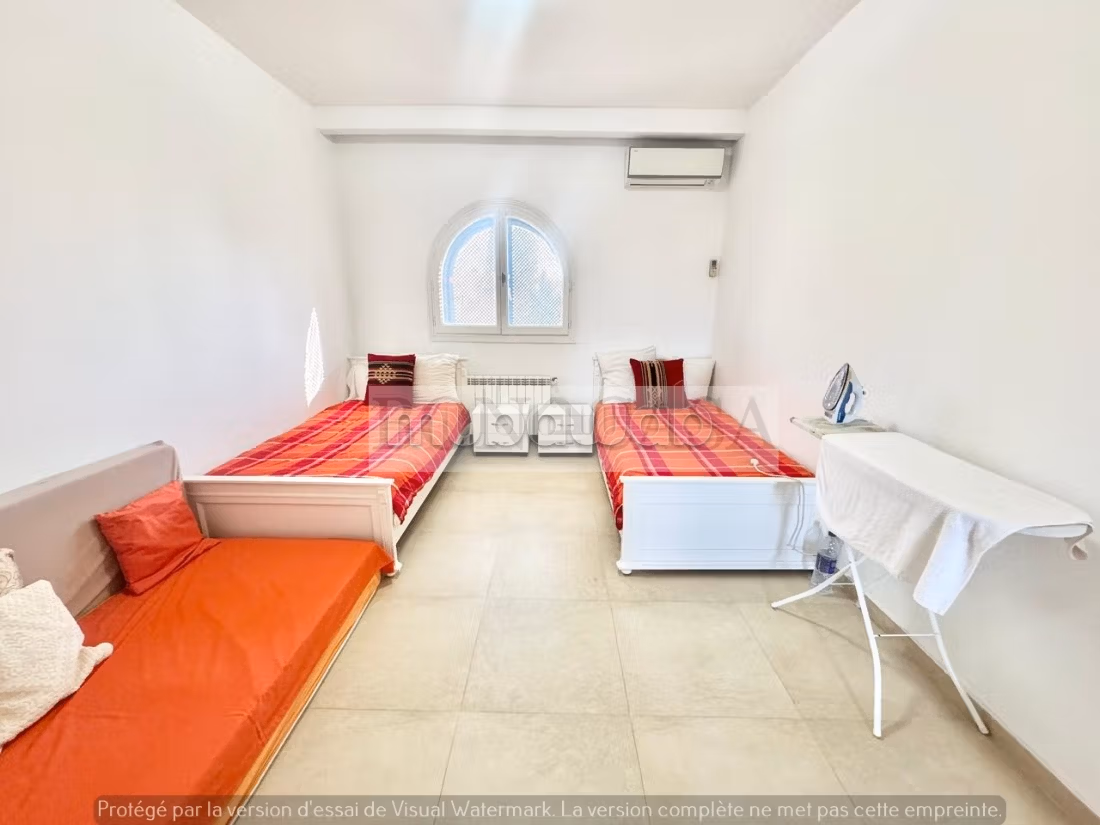 Duplex S2 arredato con vista mare in affitto a Gammarth