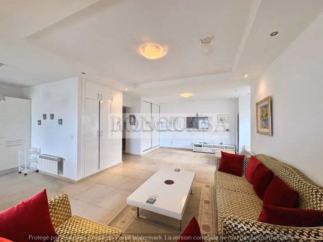 Duplex S2 arredato con vista mare in affitto a Gammarth