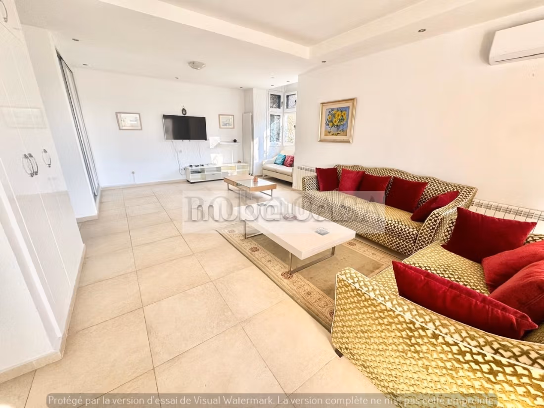 Duplex S2 arredato con vista mare in affitto a Gammarth