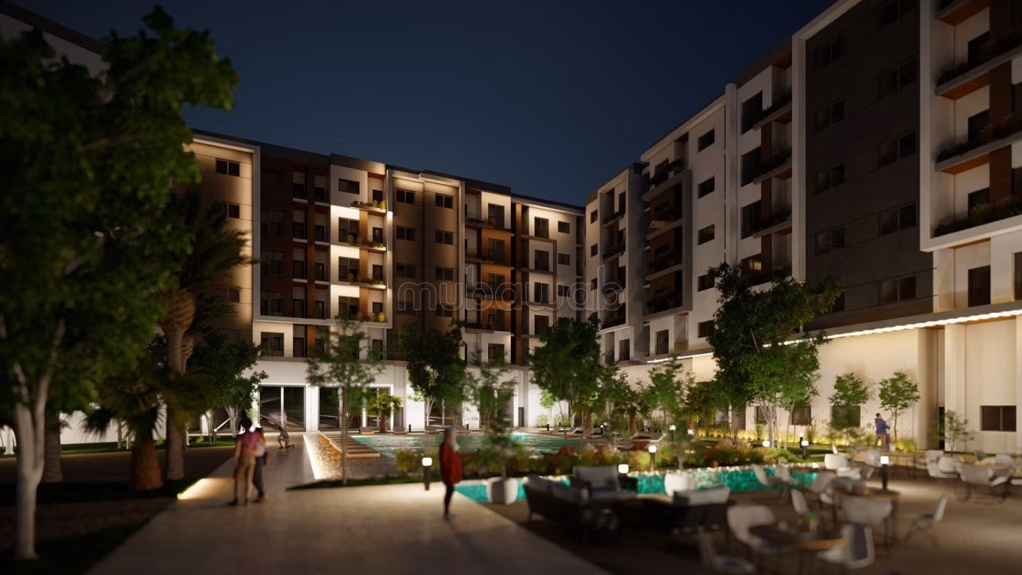 Residencia con Piscinas en el corazón de Tánger 4 habitaciones y 3 baños