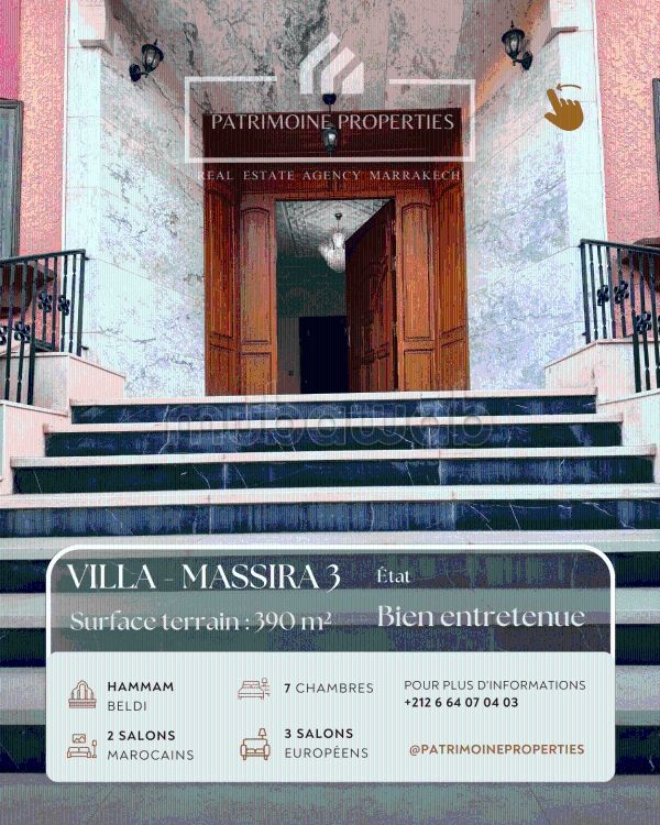 Villa familiale coup de cœur à vendre Massira 3