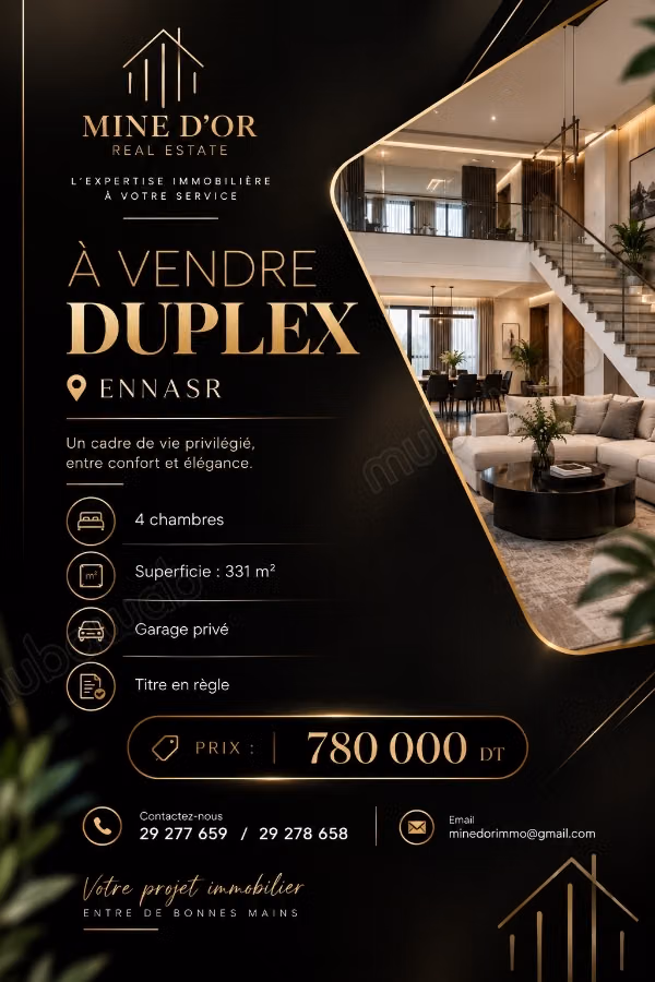  Duplex s4 à vendre, ennasr 2