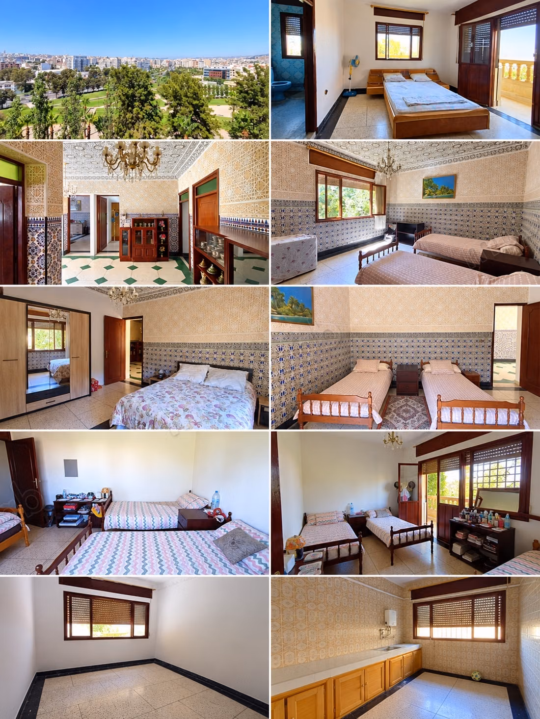 Luxury villa for sale in Aouama Gharbia. Dimension 370 m². Garden and terrace