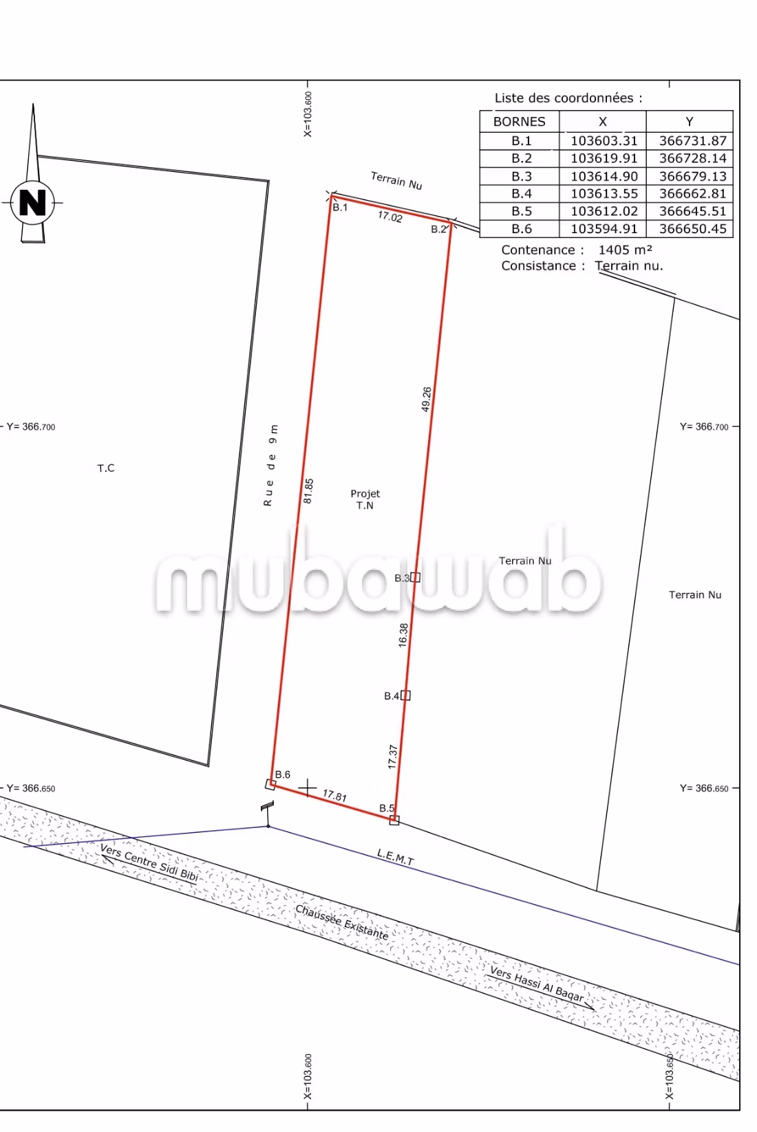 Land beschikbaar. Oppervlakte 1740 m²