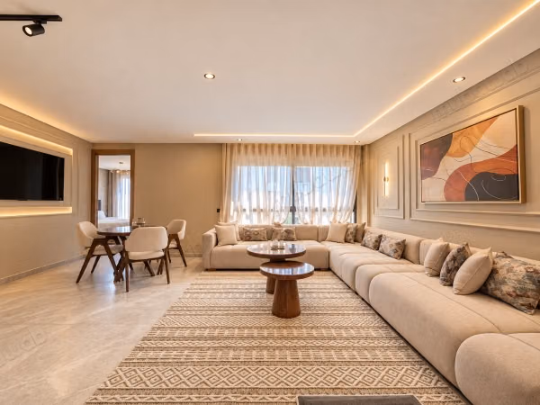 Huurappartementen beschikbaar in Casablanca Finance City. 1 Kamer. Volledig gemeubileerd