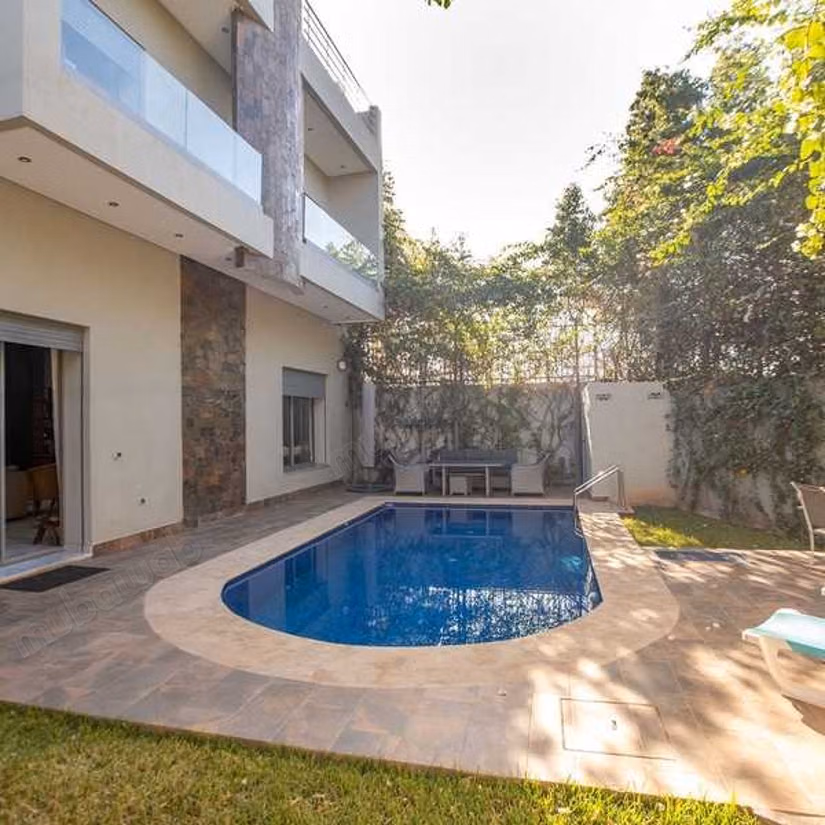 Splendid villa for sale in Hay Lalla Haya. 5 lovely rooms. Green areas, Parking spaces for cars
