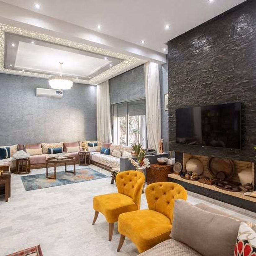 Splendid villa for sale in Hay Lalla Haya. 5 lovely rooms. Green areas, Parking spaces for cars