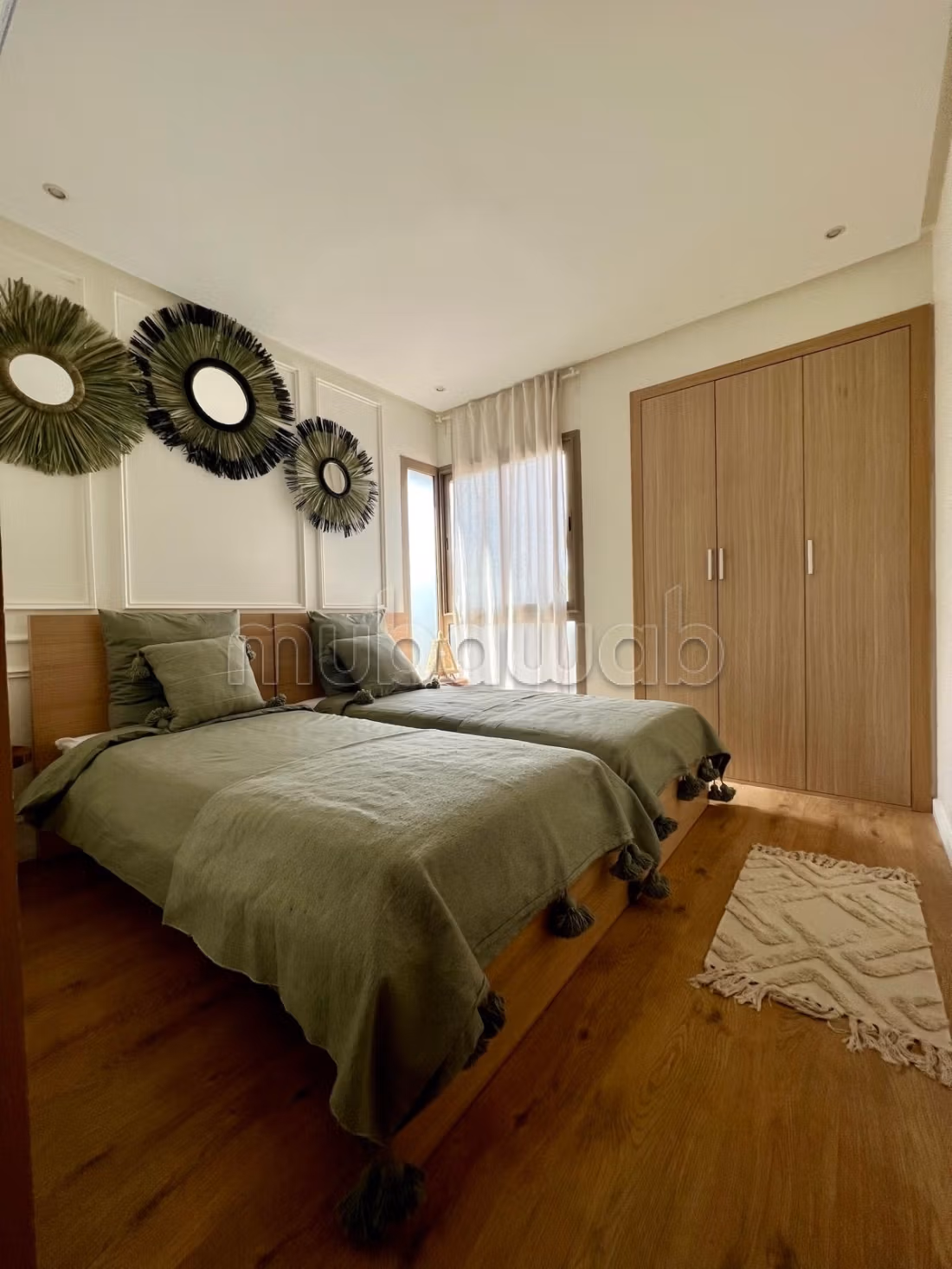 Apartment for rent in Agdal. 3 rooms. Fully furnished