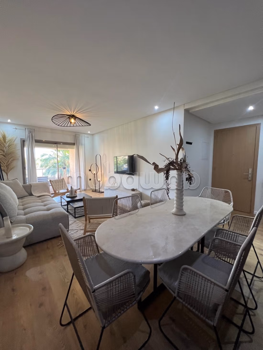 Apartment for rent in Agdal. 3 rooms. Fully furnished