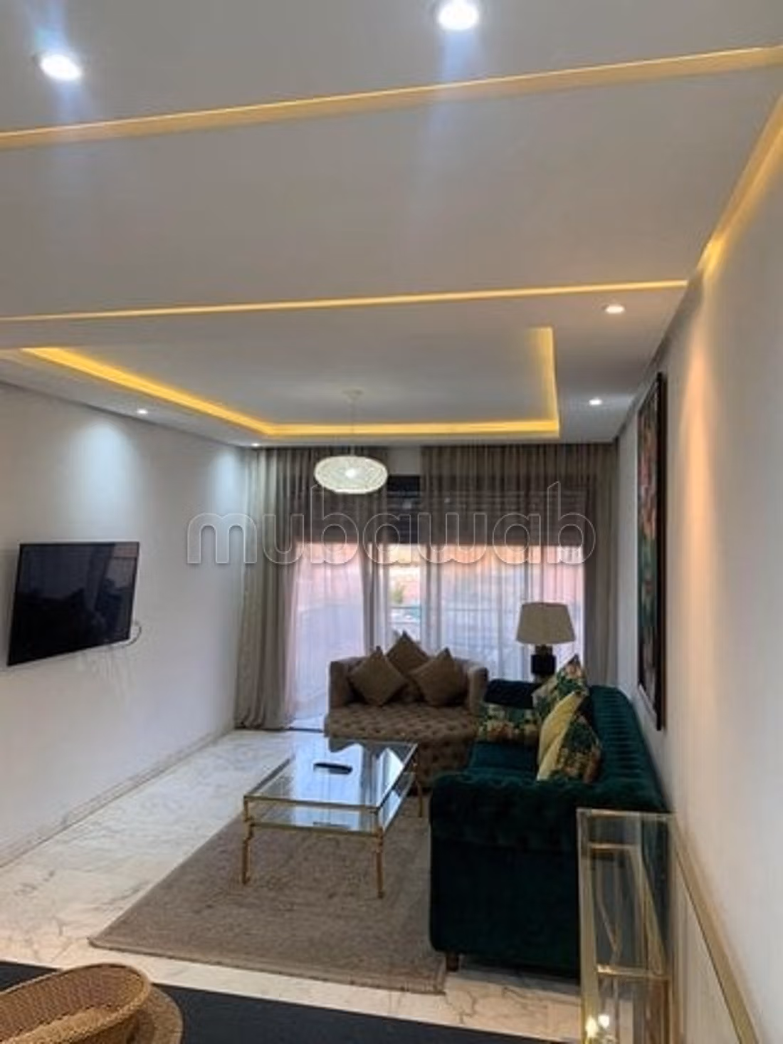 Location d'un appartement à Guéliz. 1 chambre. Ascenseur et terrasse