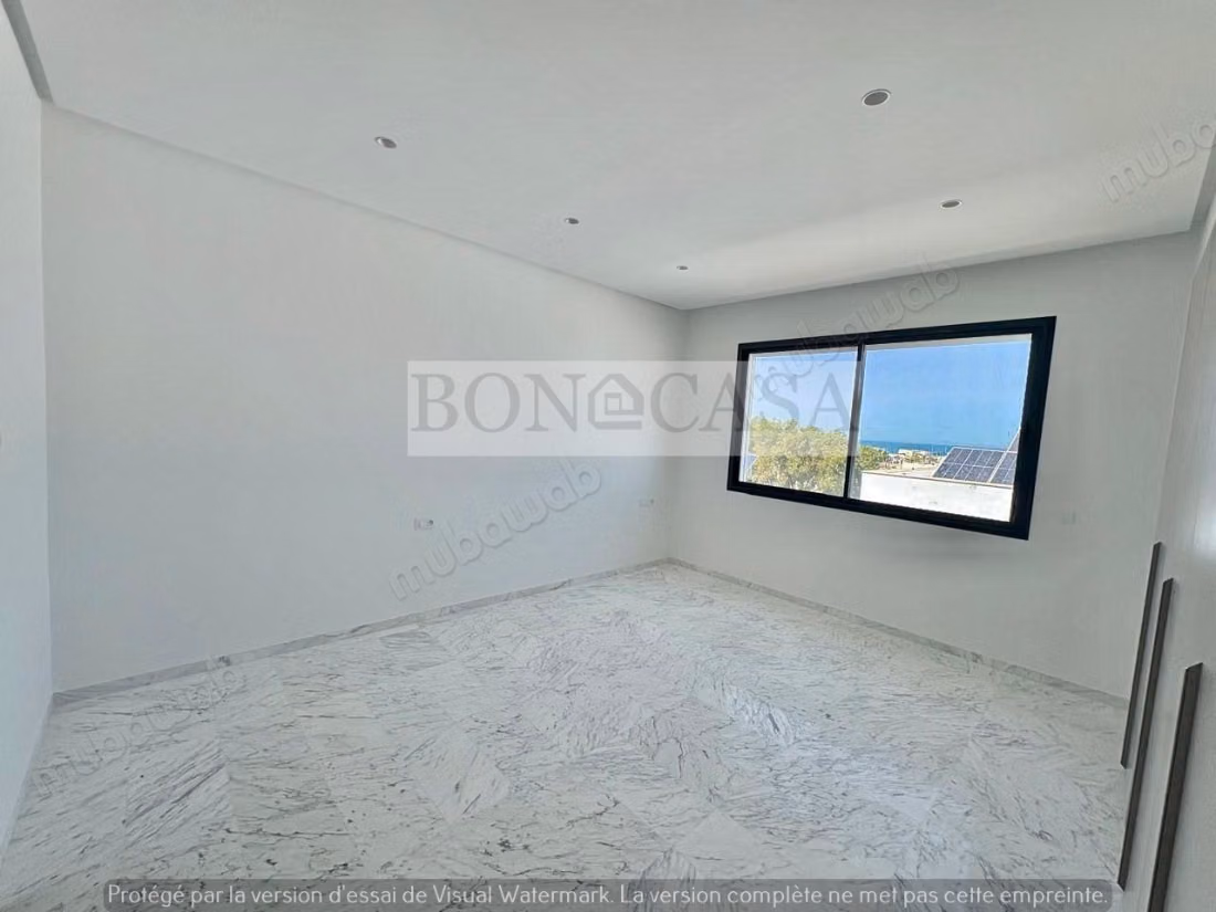 Villa S4 neuve vue mer piscine à louer à Gammarth
