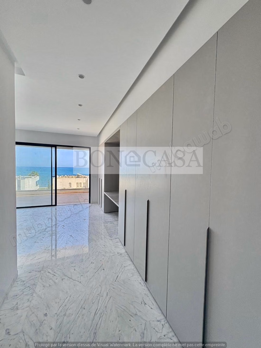 Villa S4 neuve vue mer piscine à louer à Gammarth
