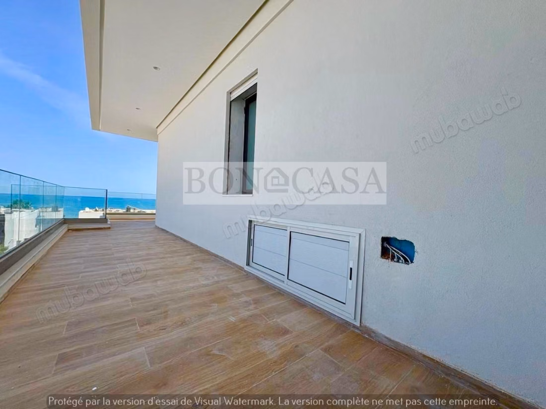 Villa S4 neuve vue mer piscine à louer à Gammarth