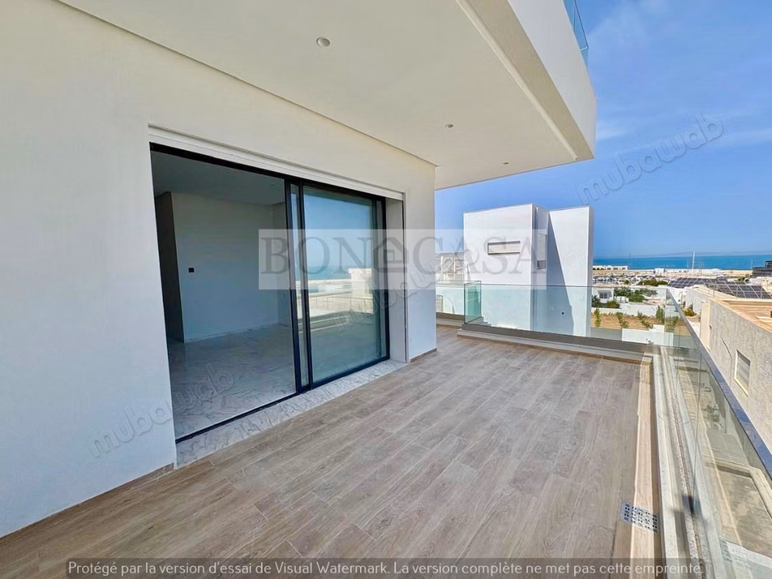 Villa S4 neuve vue mer piscine à louer à Gammarth