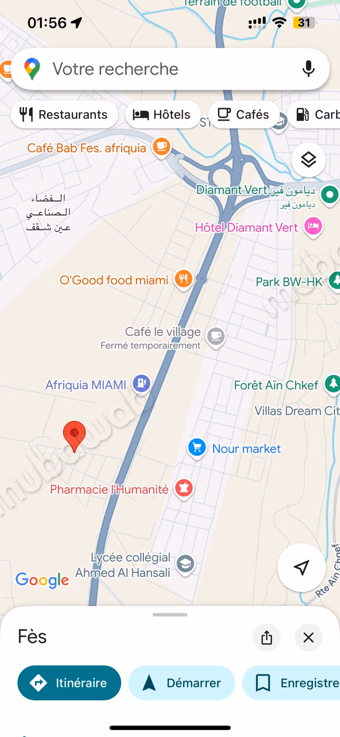 Acquista questo bel terreno a Route ain Chkaf. Superficie di 329 m²