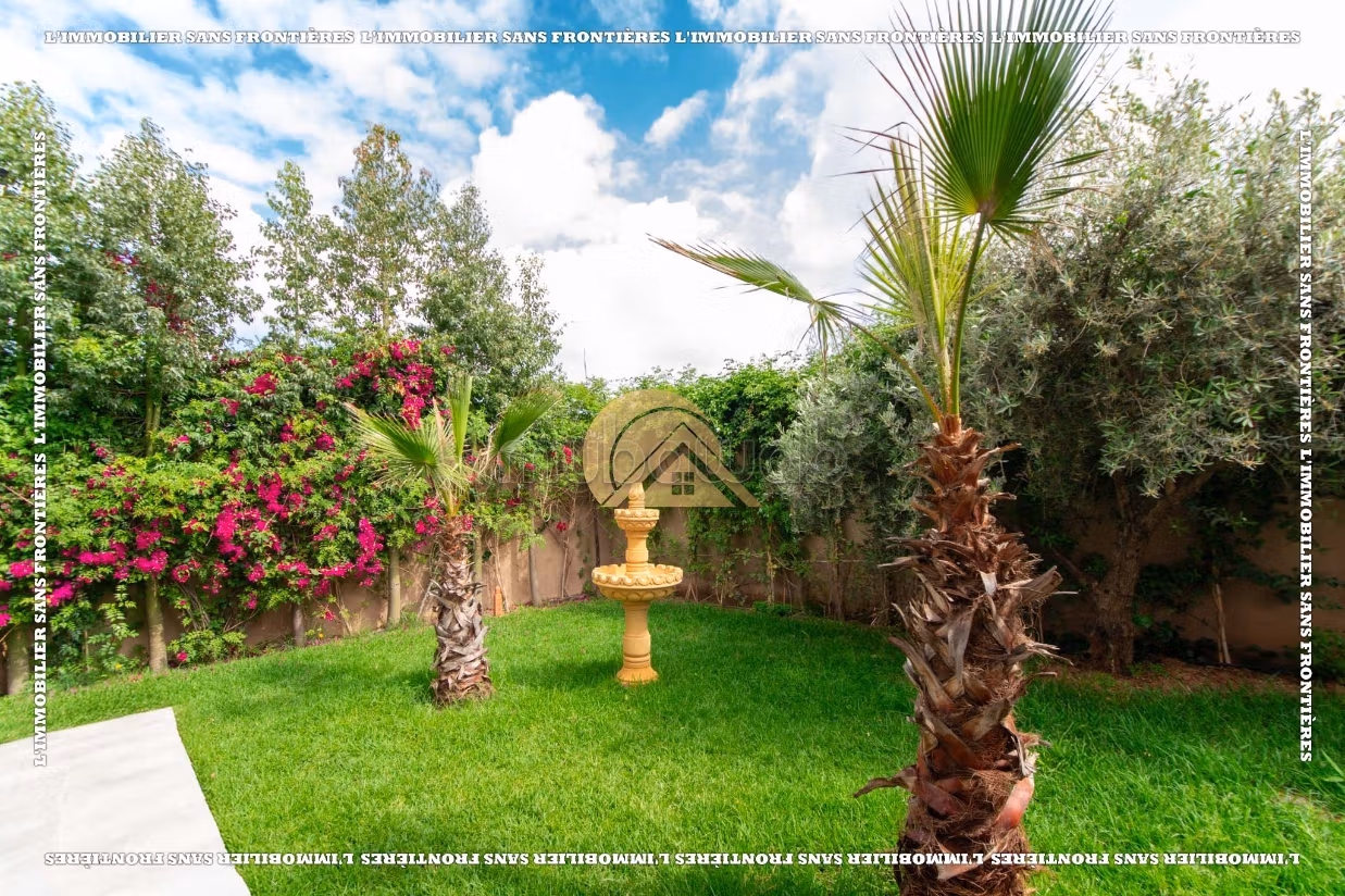 Villa meublée à louer à Route fès, Marrakech — Piscine privée — 500 m²