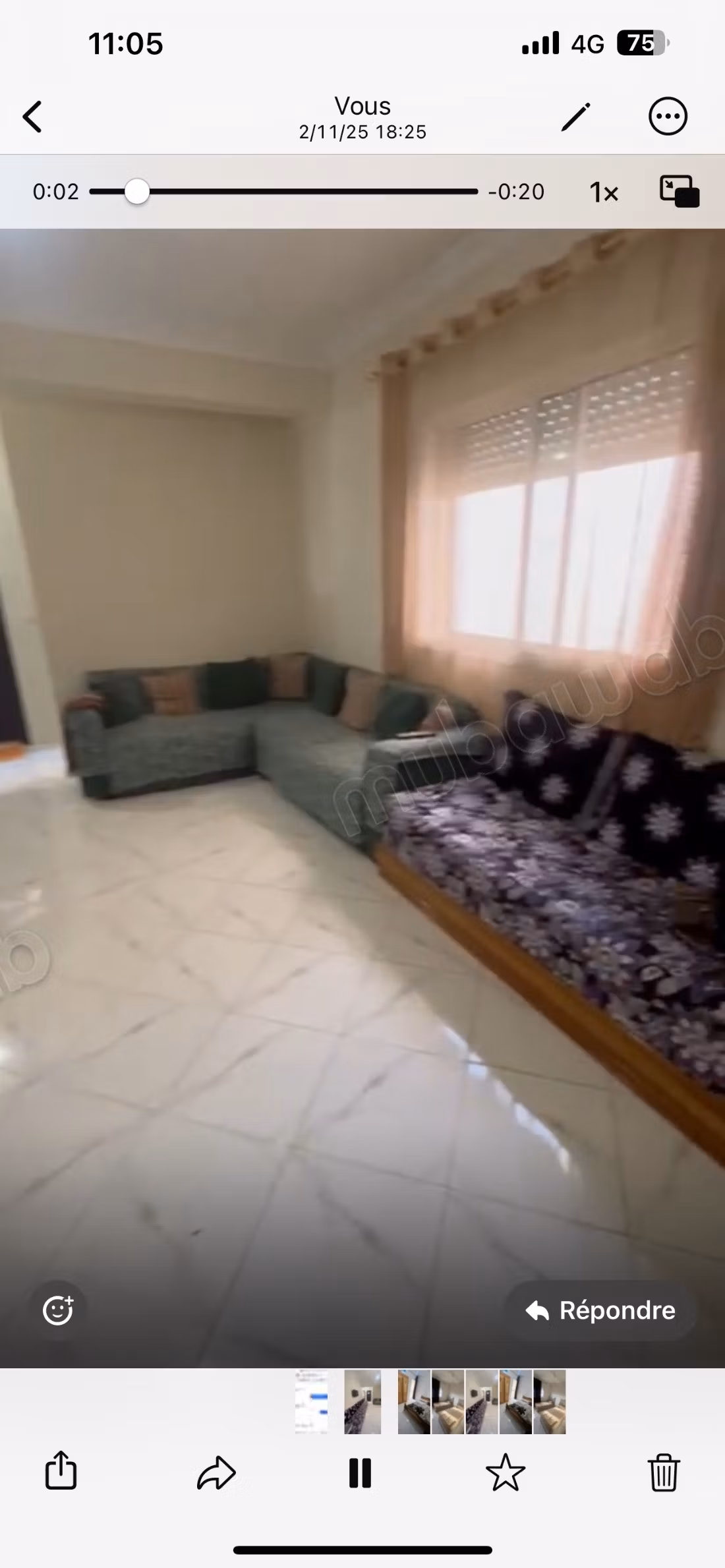 Location appartement meublé à Mesnana golf