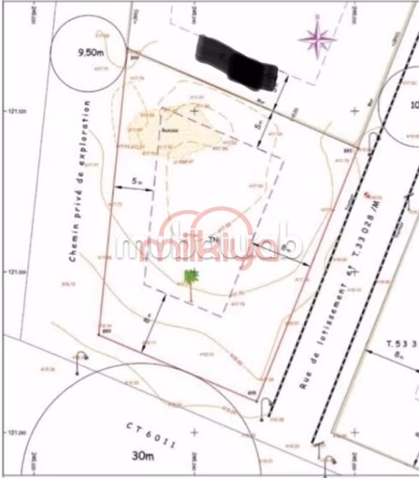 Land te koop in Hay Targa. Oppervlakte 898 m²