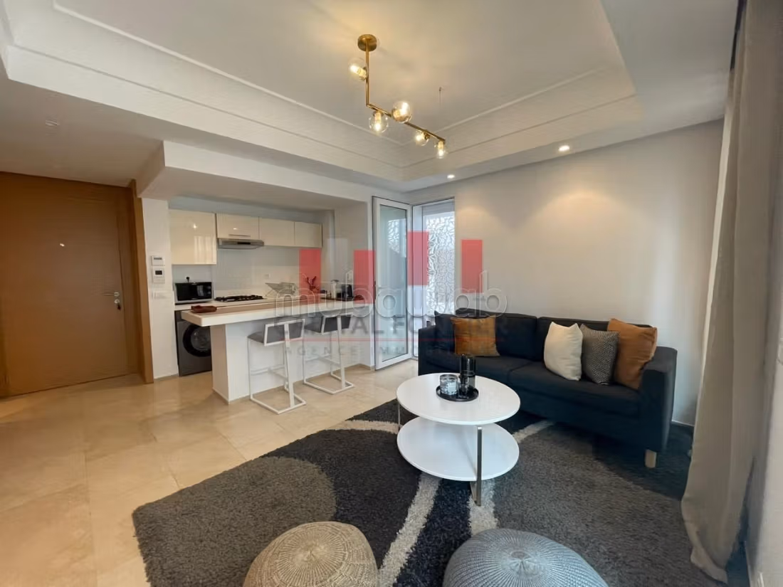 Très bel appartement en location à Casablanca Finance City. 
1 belle chambre. 
Bien meublé