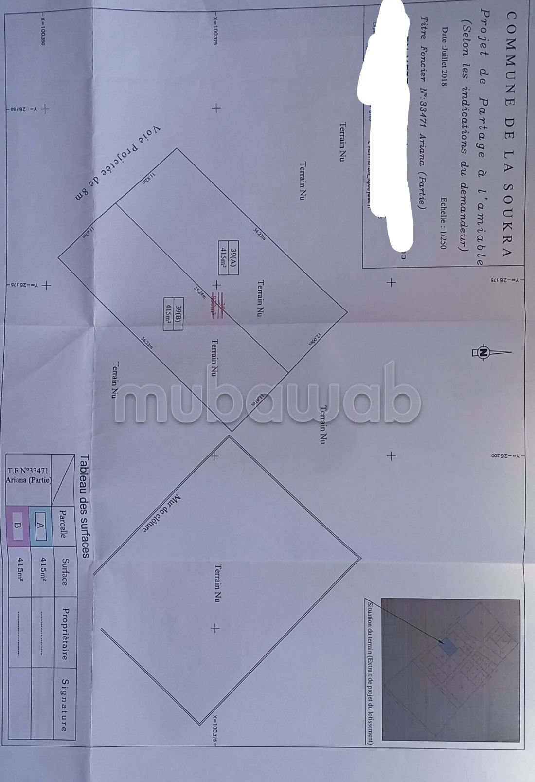 Terrain à chotrana 2