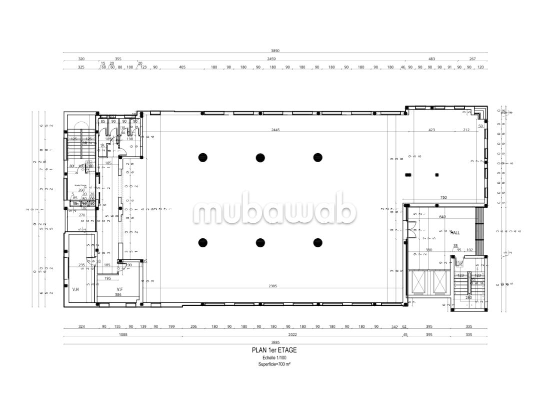 Open space au lac3 à louer