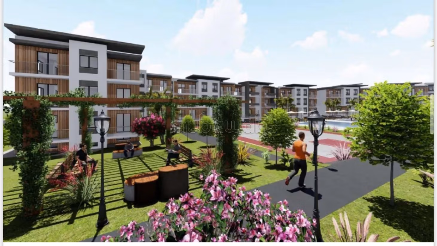 Piso en venta. 3 habitaciones grandes. Parking y jardin